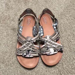 Carlos Santana strapy flat sandals